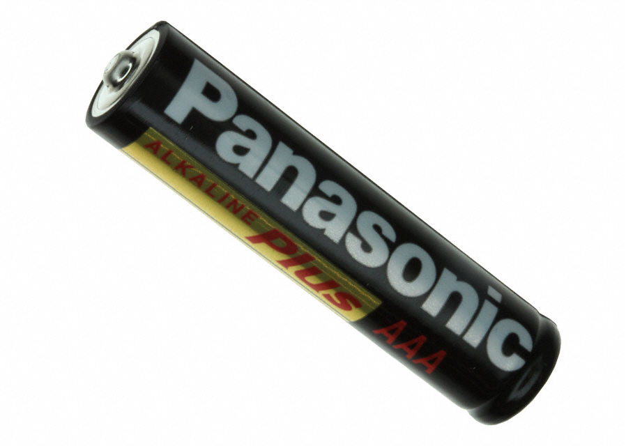 AAA Alkaline Manganese Dioxide 1.5 V Battery Non-Rechargeable (Primary)
